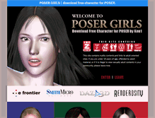 Tablet Screenshot of posergirls.net